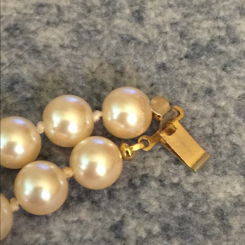 Vintage double strand pearl choker - Picture 4 of 5